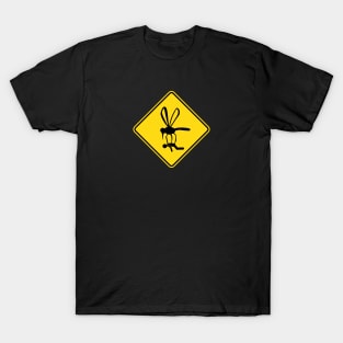 Giant Mosquito Warning Sign T-Shirt